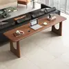 Mesa longa dupla encostada na parede para encosto de sofá, design simples e moderno, adequada para uso doméstico, escrivaninha de estudante, mesa de computador de escritório, madeira