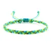 Comércio Exterior Transfronteiriço Joias Corda de Cera Trançada Pulseira de Mão Brinquedo Pulseira Trançada de Três Fios Colorida Cruzada Conjunto Ajustável para Casal