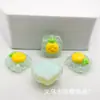 Desenho animado transparente Fruta morango rabanete acessórios de resina diy cola de creme corda de cabelo infantil grampo de cabelo material para capa de celular