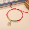 Pulseiras Coloridas de Fio para o Festival do Meio Outono Atacado, Pulseiras Ajustáveis Unissex Feitas à Mão Estilo Chinês para Festas de Segurança