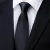 Corbata con cremallera formal de negocios para hombre, Corbata perezosa negra a rayas azules ajustada para novio, Fácil de poner y quitar