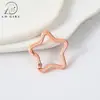 Fecho de mola pentagrama pequeno perolado colorido liga de zinco acessórios de joia material de chaveiro de contas DIY pingente