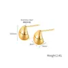 Pendientes Cruzados Europeos y Americanos Simples Personalizados de Acero Inoxidable 316 para Mujer Pendientes de Acero Inoxidable con Diseño de Alta Gama Chapados en Oro Acero de Titanio