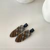 Corea del Sur ins nuevo color a juego cuadros borla geométrica pinza para el cabello moda simple flequillo clip lateral adorno para la cabeza accesorios para el cabello