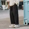 Pantalones Casuales de Algodón Puro Estilo Retro Workwear para Hombre, Nuevo Estilo de Verano, Pierna Recta, Diseño de Bolsillo de Parche, Versátiles Pantalones Largos de Pierna Ancha