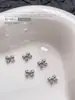 Acessórios Populares Transfronteiriços para Nail Art Laço Branco K, Fitas Versáteis Tridimensionais de Gravata Borboleta de Metal Peças para Decoração de Unhas DIY