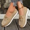 Zapatos Deportivos Casuales de Suela Gruesa Comercio Exterior Casual para Mujer Cadena Metálica Zapatos Nuevos de Verano 2025 Talla Grande