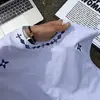 Colete redondo bordado estilo americano para homens, design de verão, camiseta esportiva sem mangas, corte justo, colete de alta qualidade para casais