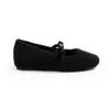 Estilo Celebridad de Internet Aumentadores de Altura 4cm~ Nuevo Otoño e Invierno Estilo Hada Francesa Camelia Aumentador de Altura Interior Zapatos Mary Jane con Forro de Felpa para Mujer