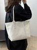 2024 Nova Moda Bolsa Tote Tecido Distintivo Moda Simples Bolsa de Ombro Estilo Coreano Grande Capacidade Bolsa de Axila para Mulheres