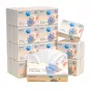 6 paquetes de toalla suave como una nube 120 humo/paquete pañuelo suave para bebé pañuelo facial para bebé 3 capas papel para bebé hogar venta al por mayor caja completa