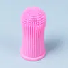 Nova escova de dente de dedo para pet escova de dente para cachorro anti-cálculo silicone Kitty escova de dedo cabeça de dedo cuidados com dentes e gengiva