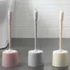 Cepillo Limpiador de Inodoro para Baño Hogar Base de Plástico Artefacto Montado en Pared Cepillo para Inodoro Sin Rincones Muertos