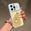 Segundas Apple aplicables se convierten en 17promax estudiante lindo fruta animal iphone teléfono móvil suave duro Corning funda personalizada