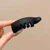 Pinza banana de satén plisado estilo francés para recogidos de mujer, pasador grande para coletas altas, pinza de agarre vertical con un toque de alta gama