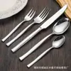 Cuchillo de Cintura Pequeño, Tenedor y Cuchara de Acero Inoxidable, Juego Grande de Vajilla, Cuchillo y Tenedor para Bistec, Tenedor para Fruta de Hotel Restaurante, Cuchara para Café
