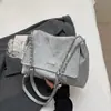 Bolsa Tote Casual de Couro Sintético de Alta Qualidade Estilo Coreano, Textura Macia e Lisa, Nova Coleção Primavera 2026, Bolsa de Ombro com Corrente Nicho para Mulheres