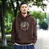 Moletom Masculino Camuflado Estampado Grosso Quente Solto com Capuz Novo Tendência Versátil para Outono