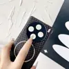 Adecuado para Estuche Magnético a Cuadros para Teléfono Vivox200 Opporeno14 Kevlar Mate Findx8Pc Estuche Duro