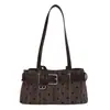 Bolso baguette de axila de lunares retro de nicho estilo coreano para mujer, nuevo modelo de moda otoño 2026 para ir al trabajo, bandolera de motociclista