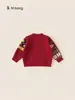 Colaboración IP Nuevo Producto Bangxuan Tops para Niños Invierno Ropa de Punto para Bebé Niño Cuello Redondo Suéter Infantil