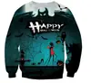 Suéter Divertido de Halloween con Elementos de Dibujos Animados para Hombres y Mujeres Transfronterizo, Suéter Festivo, Tops con Estampado 3D de Terror para Niños