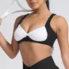 Conjunto de Yoga Color Block Transfronteiriço para Mulheres, Lindo Design nas Costas, Top Esportivo de Yoga à Prova de Impacto, Shorts de Yoga de Cintura Alta, Levanta Bumbum