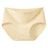 Pantaletas de jacquard de lujo con estampado de diamantes de tiro medio, refrescantes y transpirables, alta elasticidad, amigables con la piel, anti-pellizcos, adecuadas para el uso diario, lencería para mujer 8595