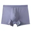 Ropa interior de algodón para hombre de cintura media para verano, talla grande holgada, transpirable, boxers juveniles, pantalones de cuatro esquinas a rayas para niños