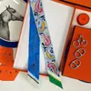 Bufanda de Seda Estilo Lujo Ligero, Tira Larga Pequeña de Sarga de Seda de Morera, Adecuada para Atar Bolsos, Accesorios de Tira Decorativa de Bufanda de Seda