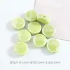 Color plateado claro con cuentas material para joyería DIY cuentas cerámicas sueltas obladas agujero recto accesorios para cadena de teléfono móvil venta al por mayor de cuentas cerámicas