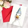 Colección de Tarjetas de Felicitación de Cumpleaños Nuevas Transfronterizas Animal Texto Mensaje de Cumpleaños Universal Tarjeta Plegable con Sobre