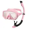 Óculos de Mergulho Snorkel Conjunto Snorkel Máscara de Mergulho Adulto Máscara de Silicone Totalmente Seca Óculos de Mergulho