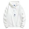 Suéter grosso com capuz forrado com lã para homens, estilo coreano moderno, moletom esportivo com capuz para homens, casaco estudantil masculino-30HM3624