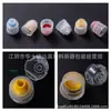 Venta al por mayor de varios colores de tapas deportivas de plástico, tapas de plástico push-pull de 28 mm de diámetro con válvula de silicona y apertura de tres vías