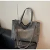 Bolso de Hombro Transfronterizo de Gran Capacidad para Mujer, Bolso de Axila Estilo Perezoso, Bolso para Motocicleta, Bolso Coreano de Nicho, Bolso Tote de Alta Gama