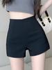 Pantalones cortos de traje blanco para mujer, ropa exterior de verano, cintura alta, talla A, ajustados, elásticos, pequeños, antideslumbrantes, de seguridad, parte inferior, pantalones cortos