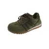 Zapatillas de entrenamiento alemanas verde retro, nueva colección de otoño para mujer, zapatillas versátiles para estudiantes, de suela blanda, zapatos casuales sin cordones