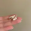 Anel Gota de Luxo Leve para Mulheres Design Simples de Nicho Senso de Estilo Frio Anel de Dedo Cruzado Personalizado Abertura Ajustável