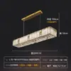 Lámpara de Sala de Estar de Cristal y Cristal de Lujo de Gama Alta Lámpara de Araña Atmosférica de Lujo para Restaurante, Dormitorio, Villa Lámpara Moderna Creativa Inteligente