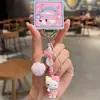 Pingente de Boneca Autêntico Sanrio Série Hora do Esporte Chaveiro Criativo de Skateboard Hello Kitty Ornamento Pequeno Presente