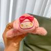 Presilha Fofa de Veludo Pelúcia Cinnamon Dog Tubarão Presilhas Aparência Sofisticada Presilha para Nuca Grampo de Cabelo Estilo Popular Quente Acessório de Cabeça