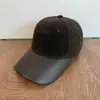 Gorra de Béisbol de Alta Calidad con Visera de Gamuza y Cuero PU Estilo Coreano Otoño e Invierno, Gorra de Pico Versátil de Moda Retro de Gama Alta
