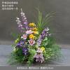 Novo Mori casamento chão arranjo de flores coluna de flores de casamento Verde artificial floral verde branco estrada chumbo flor comércio exterior decoração de beleza