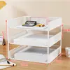 Suporte de Arquivo de Mesa A4 Prateleira de Armazenamento de Documentos Multicamadas Caixa de Armazenamento de Pastas de Escritório Estante de Livros Prateleira de Armazenamento de Arquivos