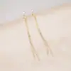 Brincos de Argola com Pingente de Pérola e Strass Coreano em Prata 925, Modernos e Elegantes, Versáteis e Super Delicados, Modelo Longo, Brincos de Dupla Utilização