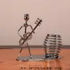 Mercadorias transfronteiriças ferro forjado músico banda masculina porta-canetas criativo decoração de casa ornamentos de presente uma variedade opcional
