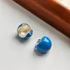 Brincos Retro Estilo Hong Kong com Gotejamento de Óleo, Design Francês de Nicho, Brincos Tridimensionais, Modernos e de Alta Qualidade, Acessórios para Orelhas Iluminadores Atacado