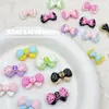 Colorido Lindo Lazo de Doble Punto Pintura para Hornear Aleación Hecho a Mano DIY Cadena de Teléfono Móvil con Cuentas Accesorios para el Cabello Accesorios