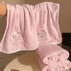 Dibujo Lindo Hello Kt Hello Kitty Terciopelo de Coral Juego de Toalla de Hogar y Toalla de Baño Suave Absorbente Toalla Facial y de Baño